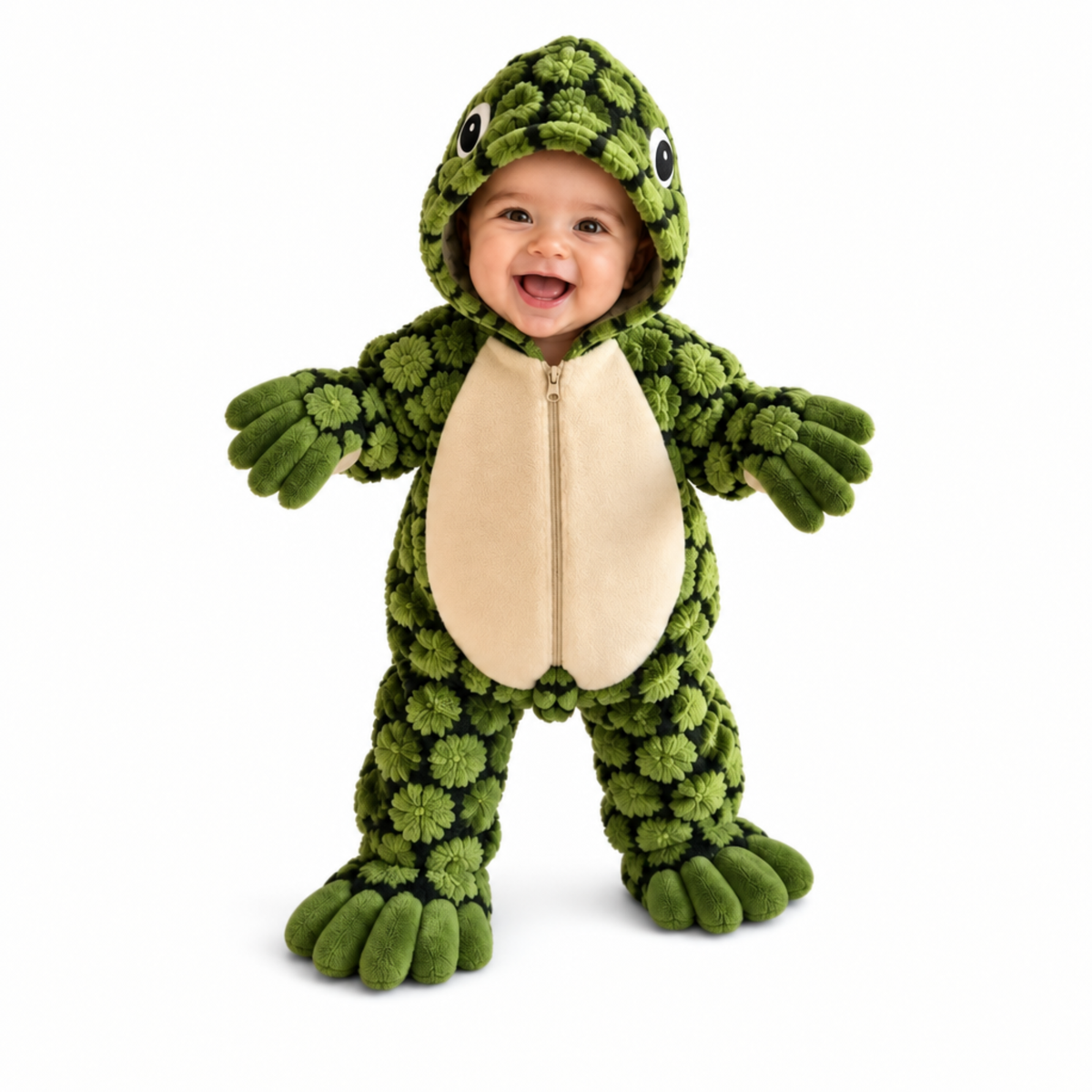 Plush Turtle Baby Onesie